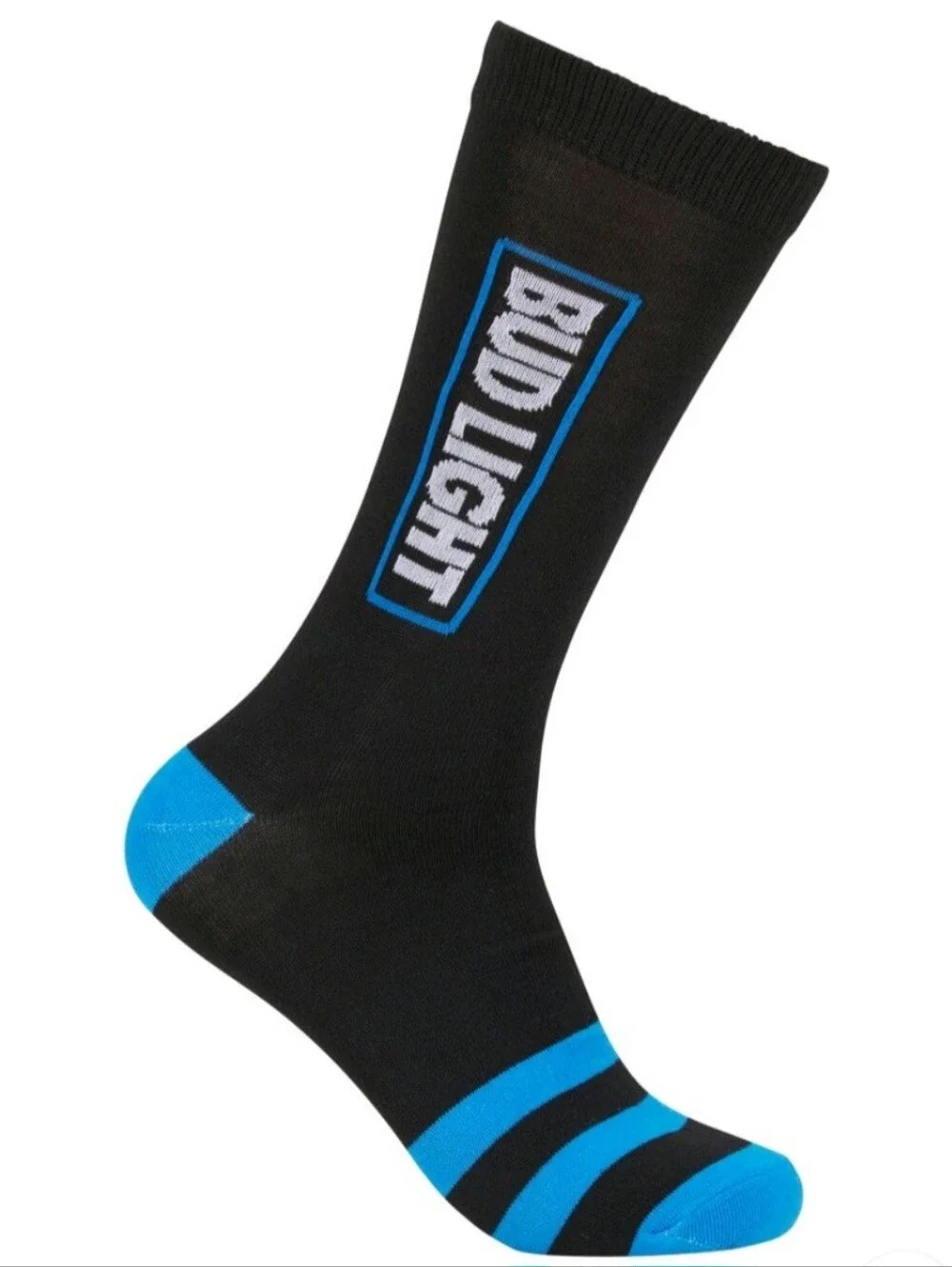 Bud Light Official Party Men’s Crew Socks 3-Pack - Blue & Black